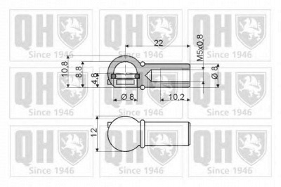 QUINTON HAZELL qts128263 -  Газовая пружина, крышка багажник